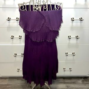 Ya strapless tiered dress, size S